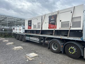 Sacx company generators on a trailer